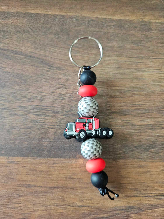 Semi Truck Keychain