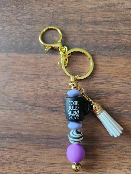 Medical Mug Quote Keychain