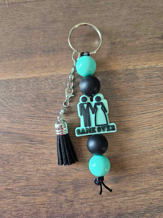 Game Over New Wedding Keychain