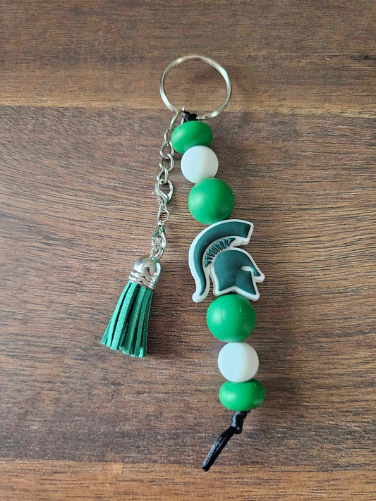 MSU Spartan Keychain